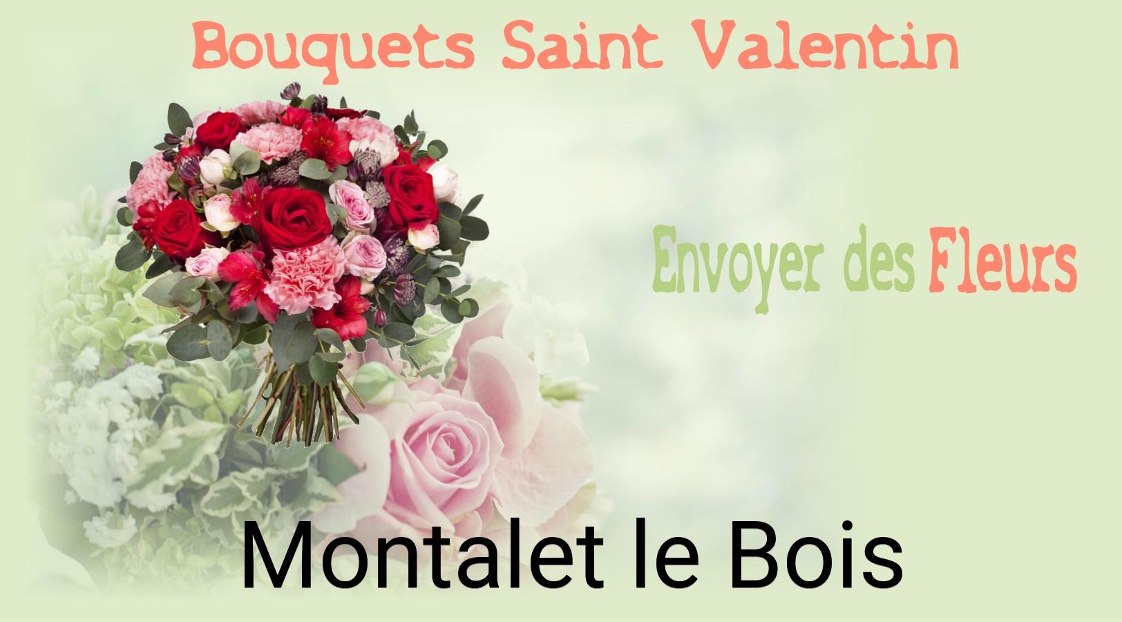 Roses de Saint-Valentin livrées à Montalet-le-Bois